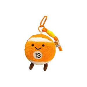Плюшевый кулон бильярдный шарм 10 см высота MIC RABBIT, оранжевый