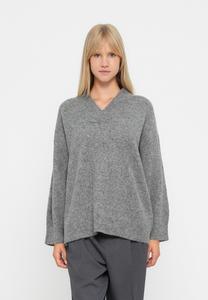 Джемпер Vero Moda VMBANG V NECK LONG , Medium Grey Melange/Mottled Grey