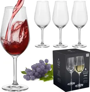 Набор из 4 хрустальных бокалов для вина/шампанского, большой, 520 мл EDANTI