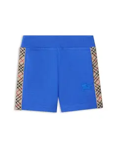 Детские хлопковые шорты в клетку «бенни» для малышей. Burberry, синий