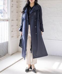 тренч со стоячим воротником