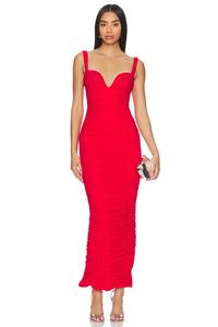Макси-Платье marlowe с полной подкладкой Nookie, алый
