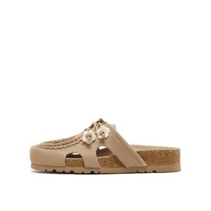 Женские сандалии с закрытым носком, устойчивые к истиранию Joypeace, Apricot