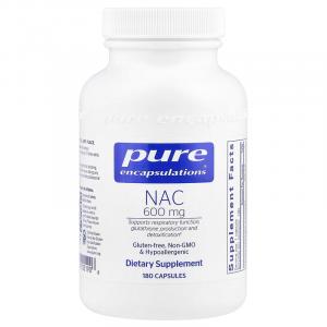 Pure Encapsulations, NAC, 600 мг, 180 капсул