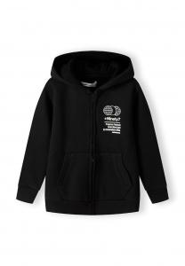 Худи MINOTI Zip-Up Hoodie, черный