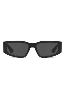 Прямоугольные солнцезащитные очки с логотипом Moschino Eyewear, черный