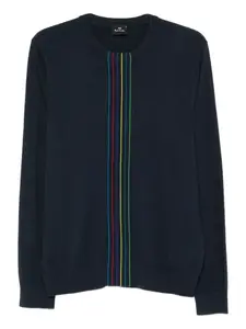 Свитер Sports Stripe с круглым вырезом Ps Paul Smith, синий