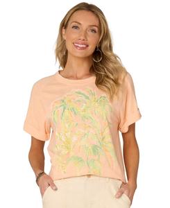 Женская футболка с вышитым рисунком, размеры PXS-3X Democracy, Sherbert