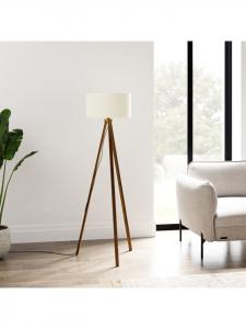 Lux.pro Напольная лампа Royal Tunbridge Wells коричнево-белого цвета (В) 140 см (Ш) 40 см (Г) 40 см