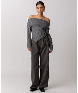 Женский свитер с длинными рукавами "Бетти" Line & Dot, Charcoal Grey