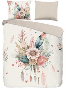 Комплект постельного белья Видель в белом/бежевом/разноцветном цвете Good Morning, 200x200 см