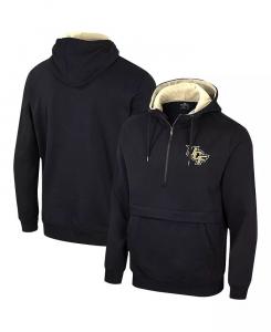 Мужская черная толстовка с капюшоном UCF Knights Team Half-Zip Colosseum