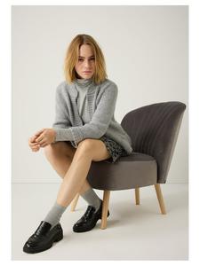 Кардиган с рукавами 3/4 и добавлением шерсти в цвете серебристо-серый меланж More & More