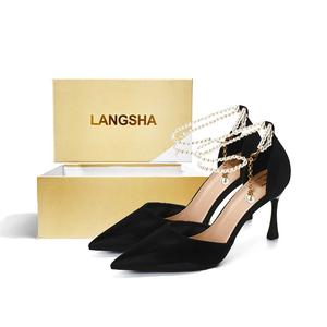 Lanza Тонкие каблуки на шпильке для женщин черные [в коробке], цвет Black [Box Included]