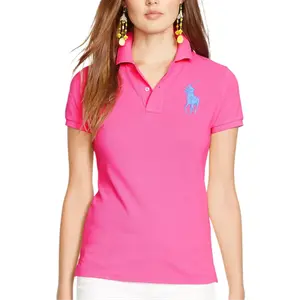 Женская поло Polo Ralph Lauren, розовый
