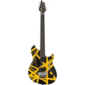 Электрогитара EVH EVH Wolfgang Special Striped Series, гриф из эбенового дерева, черно-желтая