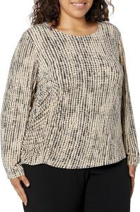 Женский трикотажный джемпер с длинным рукавом Calvin Klein, Semolina/Blk