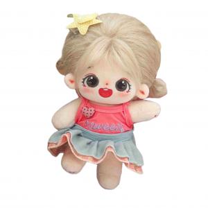 Мягкая игрушка кукла из хлопка высотой 20 см MIXIANG, Chestnut Bead+Pinecone Starfish Set (With Hair Accessories)