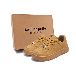 Амортизирующие износостойкие низкие кроссовки для скейтбординга, женские, пшеничные La Chapelle, Wheat