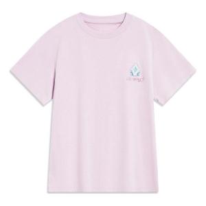 Футболка с маленьким графическим принтом Li-Ning, розовый
