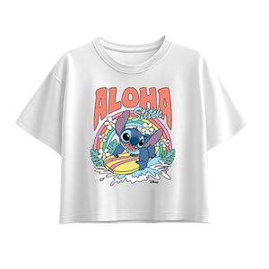Футболка Lilo & Stitch Aloha Stitch для девочек 7-16 лет Disney, White