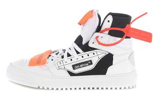 Кроссовки мужские Off-White Off-Court высокие, черный / белый / оранжевый