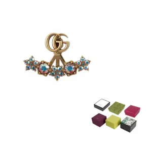 Металлические серьги-гвоздики для женщин разноцветные GUCCI