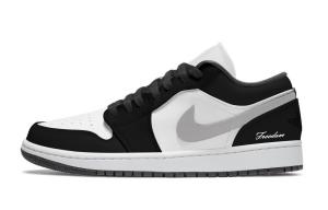 Jordan Air 1 Shadow Gray Abrasion Resistant Low top Детские баскетбольные кроссовки Black Gray Teenagers