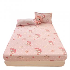 Подогнанная простыня Sanrio, Velvet A-Line - Polka Dot My Melody
