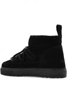 Женские ботинки Inuikii замшевые на шнуровке, черный