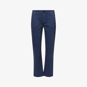 Джинсы Mayslie из эластичного денима прямого кроя со средней посадкой Paige, темно-синий