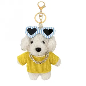 Креативные солнцезащитные очки плюшевый кулон teddy dog для рюкзака мягкая игрушка высота 11см 77 SEVEN DREAM, желтый