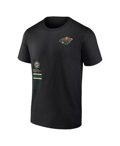 Мужская футболка Minnesota Wild Represent Fanatics, черный
