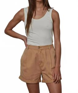 Шорты Harleigh с высокой талией цвета хаки By Together, хаки