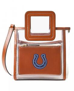 Женская прозрачная мини-сумка Shirley Indianapolis Colts Staud, белый
