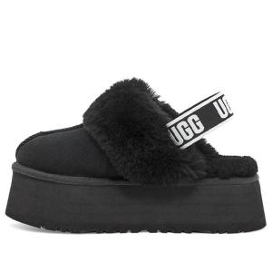 Тапочки funkette slipper 'black' Ugg, черный
