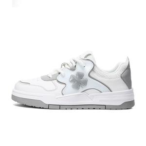 LUCKY BRAND Амортизирующие устойчивые к истиранию дышащие низкие скейтбордские кроссовки унисекс бело-серые [Парные], цвет White Gray[Couple's]