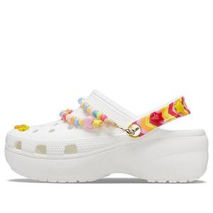 Сандалии breathable white sandals Crocs, белый