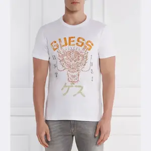 Футболка стандартного кроя с драконом Guess, белый