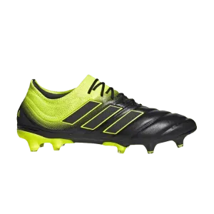 Бутсы adidas Copa 19.1 FG 'Black Solar Yellow', черный