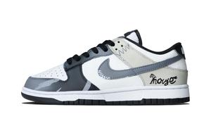 Обувь Dunk устойчивая к истиранию низкие кроссовки для скейтбординга унисекс Gray Nike, серый