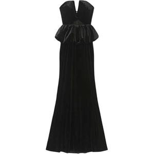 Self-portrait Женское черное классическое платье без рукавов Self portrait