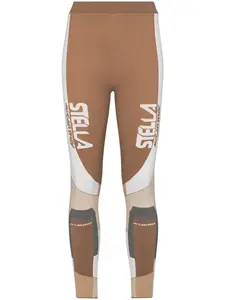 Леггинсы вязки интарсия со вставками STELLA MCCARTNEY, нейтральный