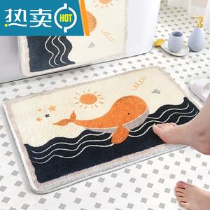 Budis Ковер 50х80 см для ванной/прихожей впитывающий, нескользящий, из искусственной шерсти