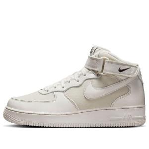 Кроссовки air force 1 mid 'light bone' Nike, белый