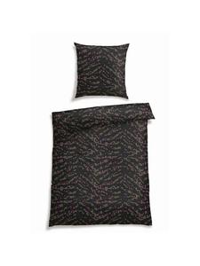 Комплект постельного белья Roan в черном и оливковом цветах Schiesser, 135 x 200 см