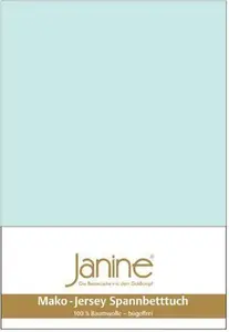 Простыня на резинке Janine Mako Jersey, простыня на резинке всех размеров и цветов 180 см x 200 см x 200 см x 220 см, утренний туман Original Janine