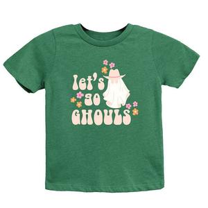 Молодежная футболка с короткими рукавами и рисунком Let's Go Ghouls Ghost The Juniper Shop, цвет Grass Green