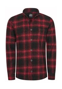 Рубашка с длинными рукавами в модном образе лесоруба RUSTY NEAL, цвет Schwarz Rot
