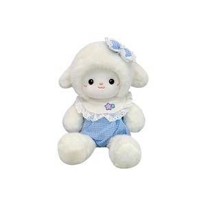 Милые очаровательные плюшевые куклы бегущий молочный пуф ягненок 33см высота MENGMENGBUNNY
